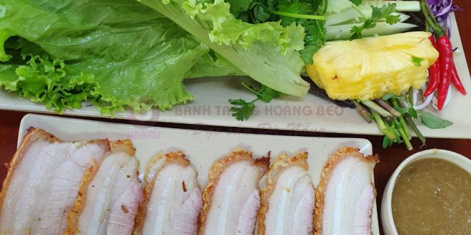 Bánh Tráng Cuốn Thịt Heo Quay - Bánh Tráng Hoàng Bèo